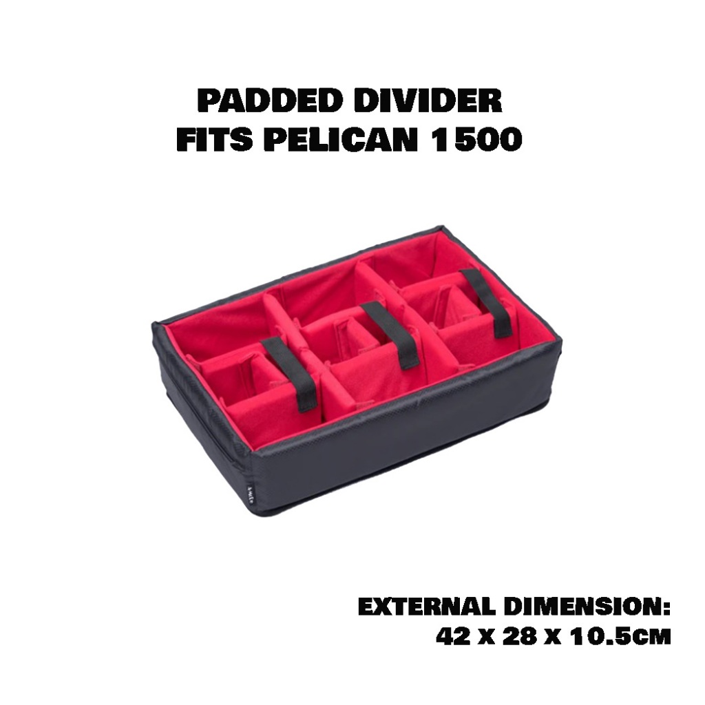 Insert Padded Divider for Pelican 1500 Case -  ช่องสำหรับ Pelican รุ่น 1500