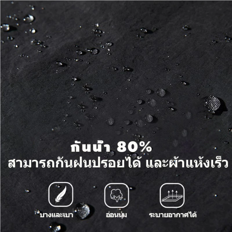 SHEESHกางเกงคาร์โก้ผู้ชายขายาวทรงหลวม M-5XL กางเกงเดินป่า แคมป์ปิ้ง ผ้าหนาทรงสวย ยับยากรีดง่าย สีดำ ใช้ได้ทั้งชายและหญิง thumbnail 9