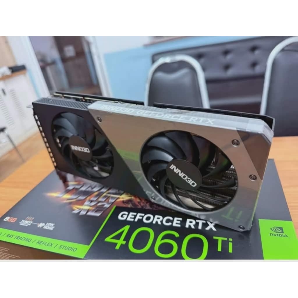 VGA (การ์ดแสดงผล) INNO3D GEFORCE RTX 4060 TI 8GB TWIN X2 - 8GB GDDR6   (สินค้ามือสอง)