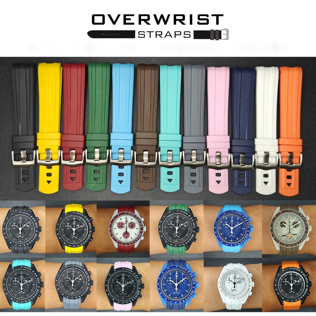 สายนาฬิกาแบบยางรุ่น Curved End Rubber SM Style for OXS, OMG Speed M, RL Sport 20mm