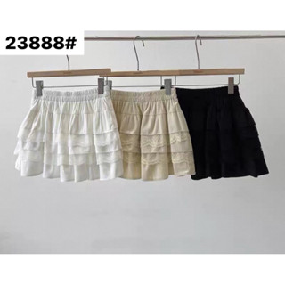 รหัส23888กระโปรงขาสั้นเวียดนามทรงเป็นชั้นๆ ผ้ากำมะหยี่อย่างด…