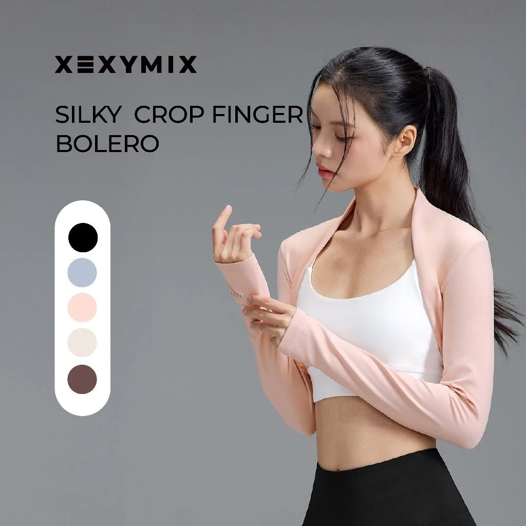 [XEXYMIX] Silky Crop Finger Bolero