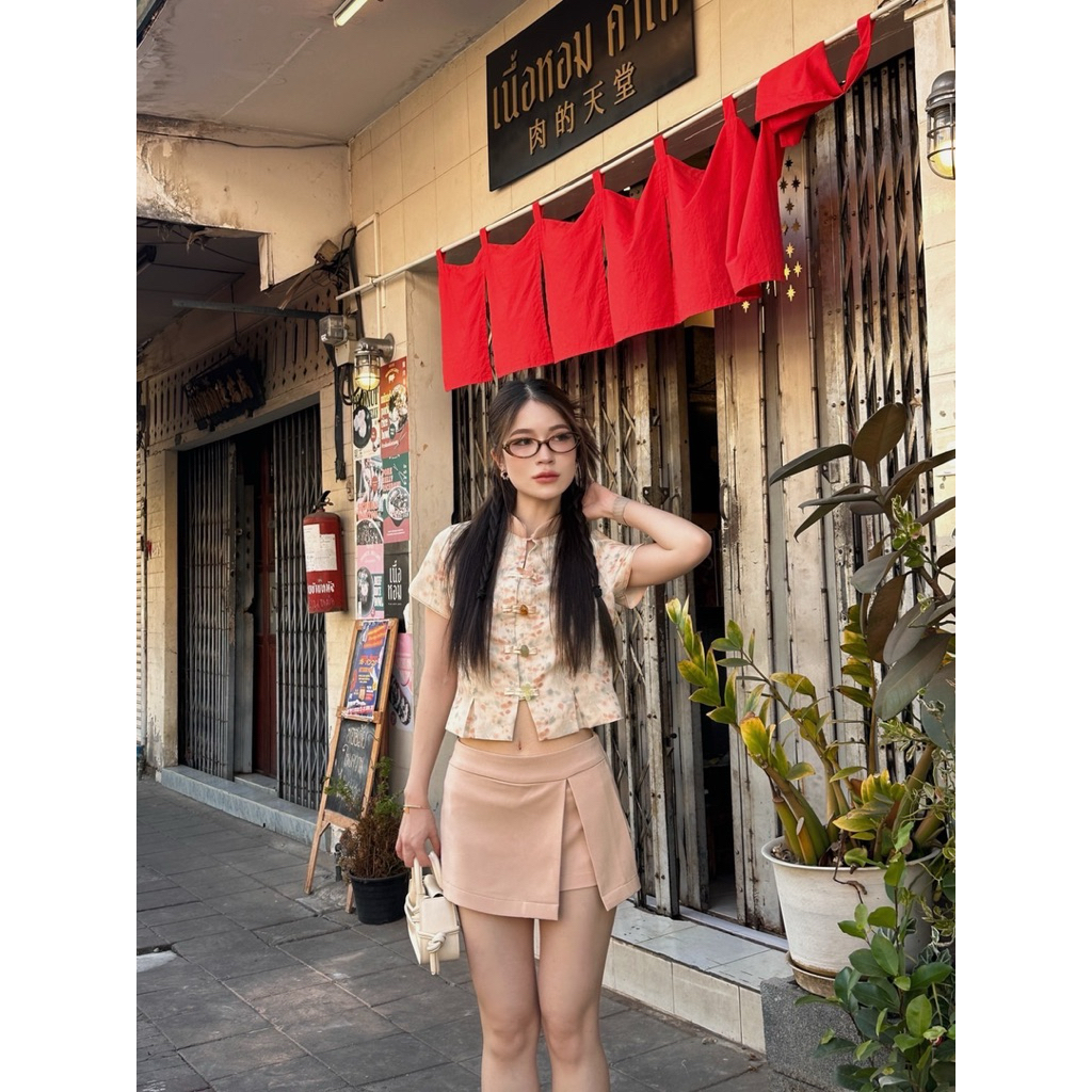 CHEN AI CHINESE NEW YEAR (เก็บโค้ดส่วนลดที่ Shopee Trendy สินค้าลดราคาถึงวันที่ 24 Feb) TOP AND SKORT - รูปที่ 3