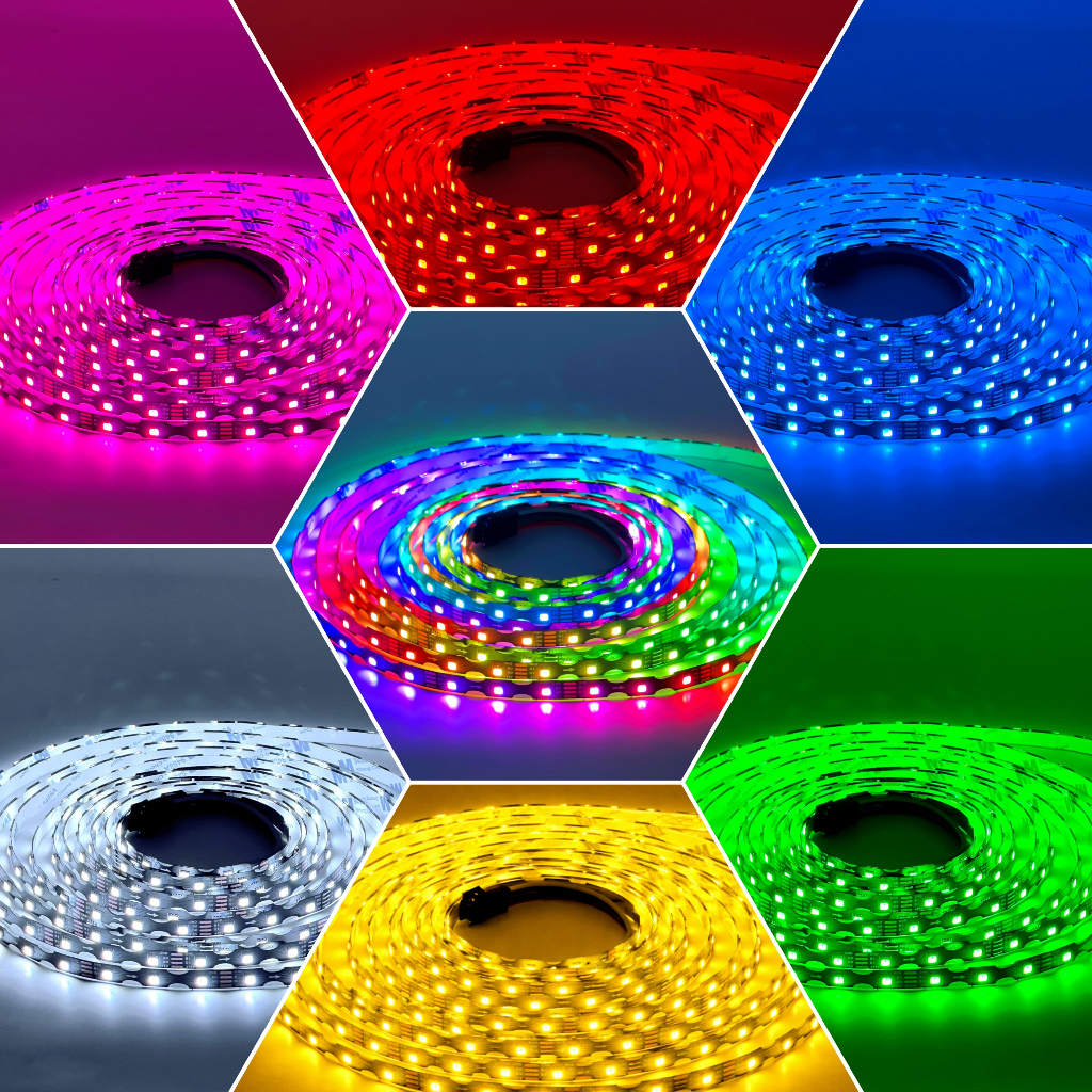 LED FIEXIBLE STRIP 3535 5M 12V IP20 สีRGB 60led