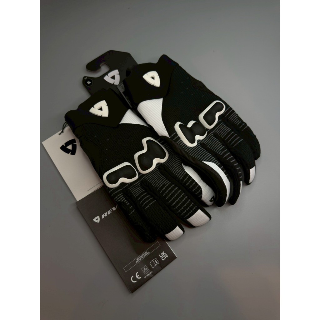 ถุงมือ REV'IT! GLOVE KINETIC 2 BLACK-WHITE ไซต์L,XL