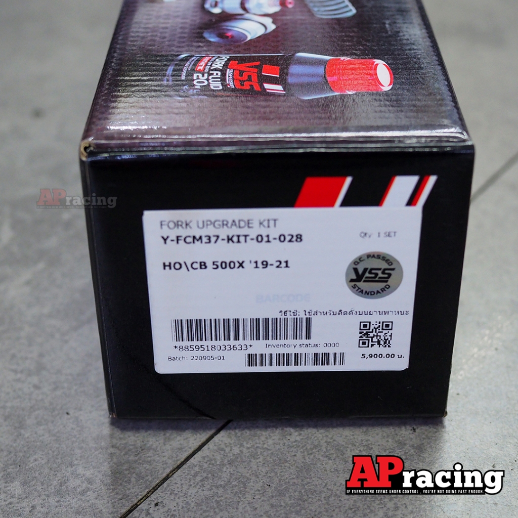 YSS Fork Upgrade Kit  ชุดสปริง โช็คหน้า Honda CB500x 19+ รหัส Y-FCM37-KIT-01-028