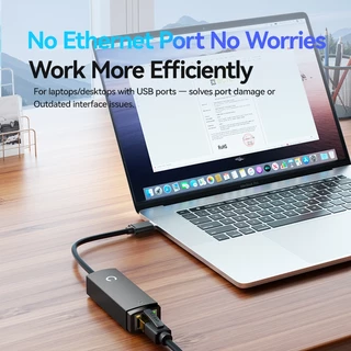 ⚡ส่งจาก กทม⚡Jasoz อะแดปเตอร์อีเทอร์เน็ต USB 3.0 to LAN 100/1000Mbps โน๊ตบุ๊ค Notebook Computer PC