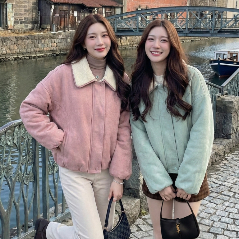 Juniper Suede Coat เสื้อโค้ทหนังกลับด้านในบุผ้าสไตล์ขนแกะนุ่มอุ่นสุดๆ Miladi