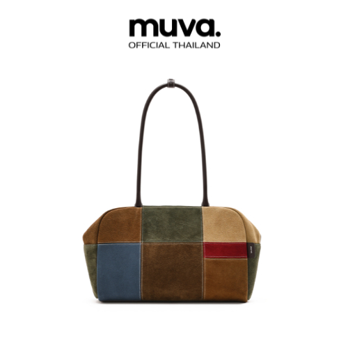 MUVA กระเป๋าสะพาย กระเป๋าหนังกลับ รุ่น BOSTON PATCHWORK -MU712