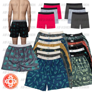 (สั่งครบ10แถม1) กางเกงบ๊อกเซอร์ Boxer ลายสกรีน ลายพิมพ์ สีพื้น ผ้านิ่ม กางเกงบ๊อกเซอร์ Unisex ชาย/หญิง (ไซส์ S-4XL) #A03