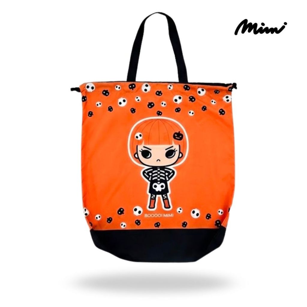 Mimi กระเป๋ากลมพับได้ Boo Mimi สีส้ม A9YKDO