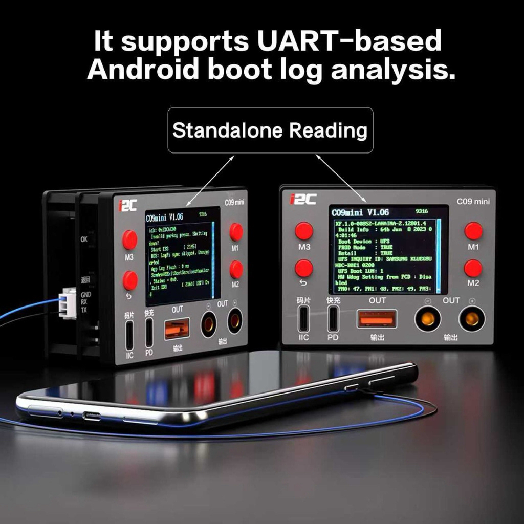 I2C C09mini แอมมิเตอร์แบบคลื่น รองรับการอ่าน/เขียนชิป การแสดงผลแบบดิจิทัล และแอมมิเตอร์แบบเข็ม