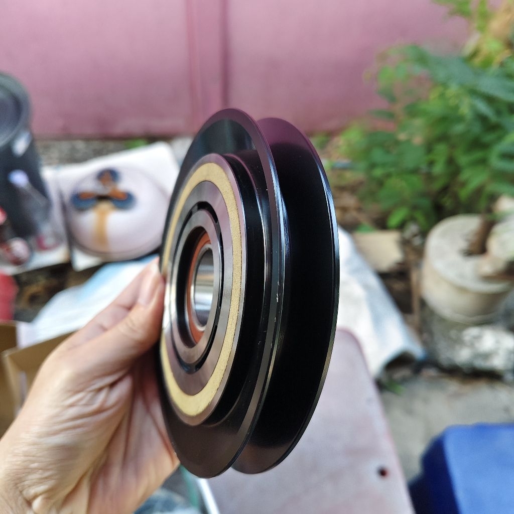 ชุดมูเล่ ชุดครัช คอมแอร์ Hino 10PA15 ร่อง B มู่ล่ ตรง 24v VINN ลูกปืนแท้ NSK