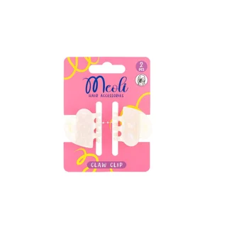 Meoli Hair Accessories Claw Clip M 60264 กิ๊บหนีบผม กิ๊บติดผม ถนอมเส้นผม กิ๊บขนาดเล็ก สีไข่มุก สีกระ ลายจุด
