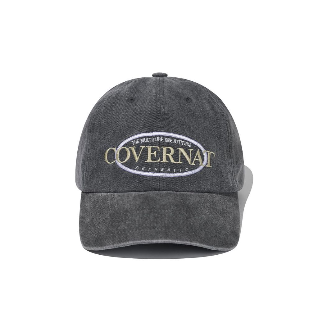 COVERNAT قبعة كاب Vintage Logo — رمادي — صورة 3