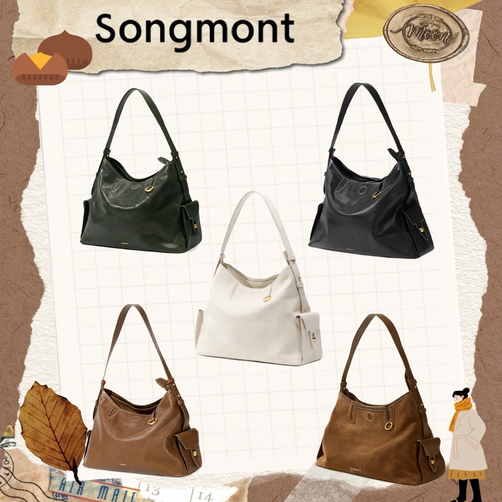 ของแท้ 100 % Songmont Yore Hobo Bag กระเป๋าสะพายหลังแฟชั่น