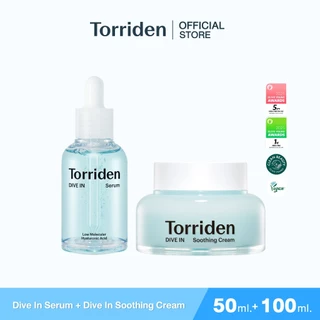 [Special Set] Torriden Dive In Hyaluronic Acid Serum (50ml) + Soothing Cream (100ml) - เซรั่ม+ครีมบำรุงผิว ไฮยาลูโรนิก