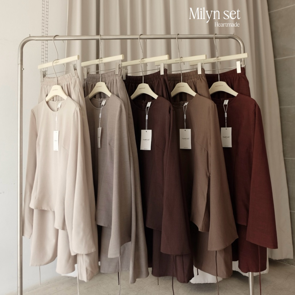 Heartmade-Milyn set(สินค้าพร้อมส่ง)🤍🤏🏻