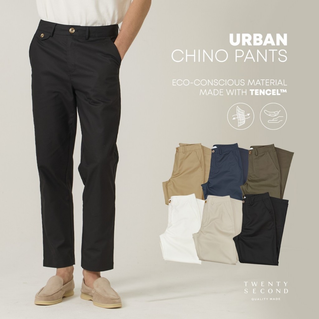 TWENTYSECOND กางเกงขายาวผ้าชิโน รุ่น Urban Chino Pants