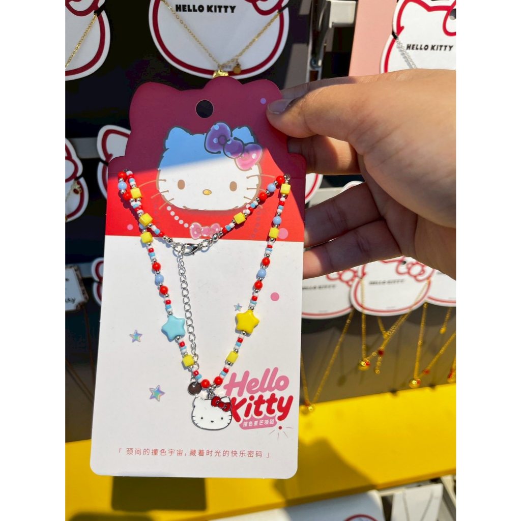 สร้อยคอลูกปัด Hello kitty ลิขสิทธิ์แท้ น่ารัก ใส่ไปทะเลสวยๆได้ ราคาถูก Shopee Lazada