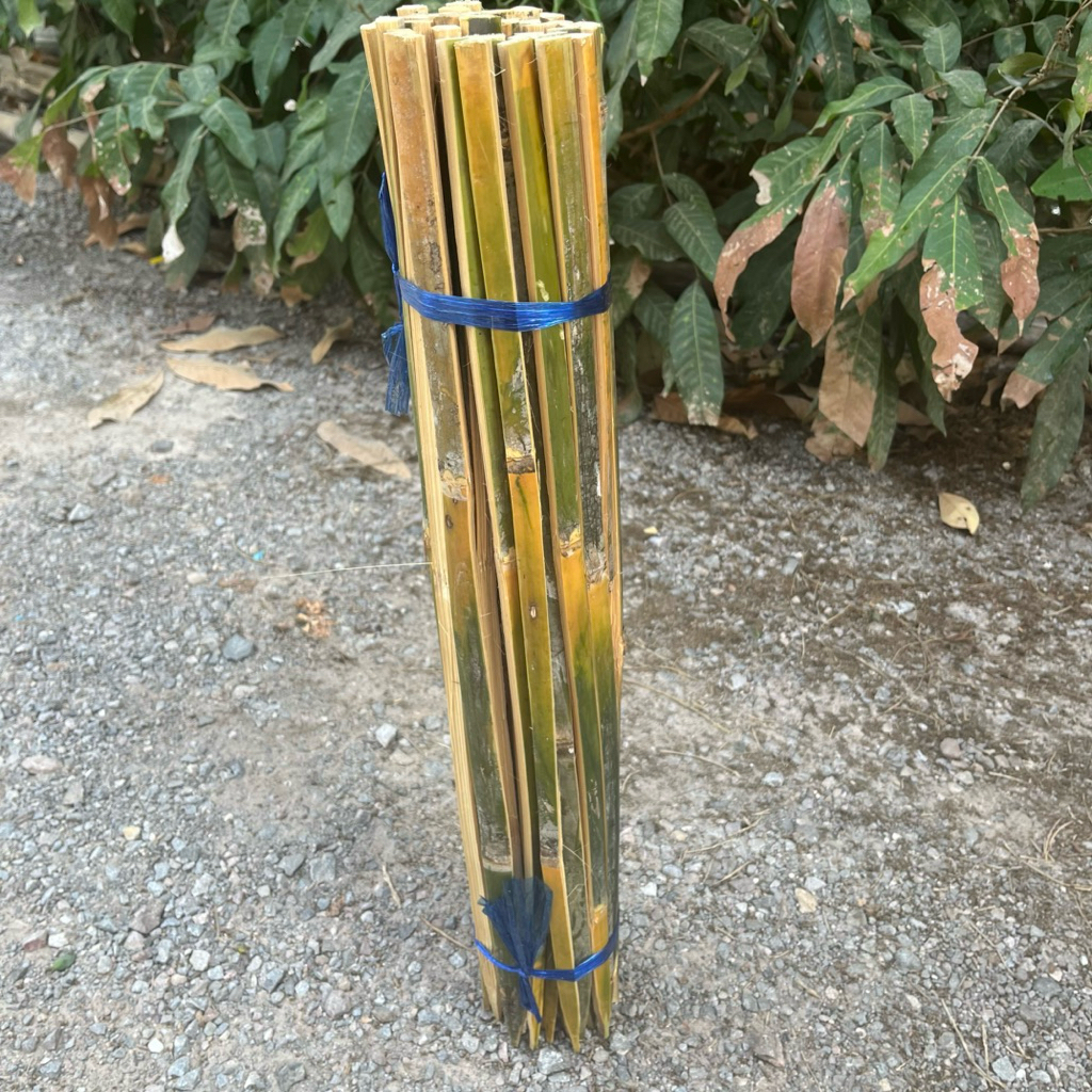 ไม้หลักปักต้นไม้ ยาว 60 เซนติเมตร 1 มัดมี 45 อัน ปลายแหลม ไม้ยึดต้นไม้ ไม้ไผ่ผ่าซีก สินค้าพร้อมจัดส่ง