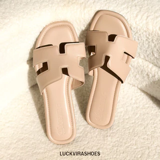 LUCVIRA SHOES รองเท้าแตะ รุ่น Hera รองเท้าแตะผู้หญิง หน้าตัว H พื้นนุ่มมาก ดีไซน์ยอดนิยม มีทั้งหมด 6 สี รหัส LS-07