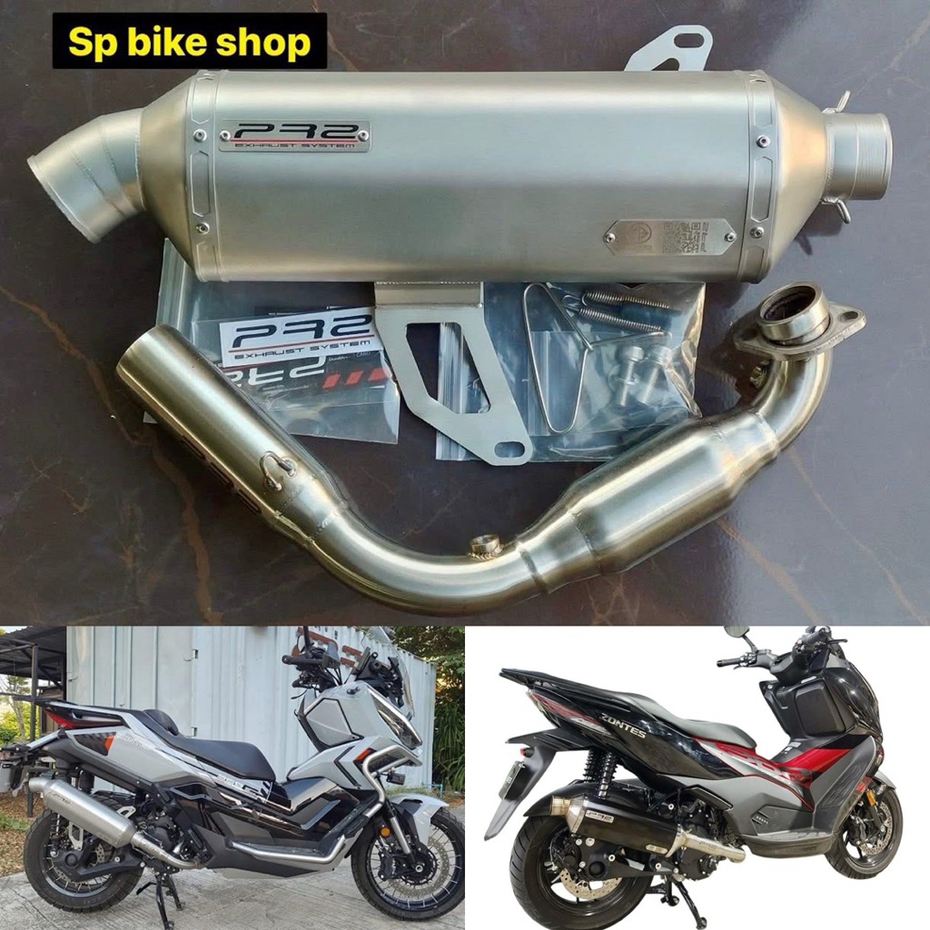 ชุดท่อแต่ง zontes368g 368k 368D รุ่นcobra สำนักpr2 มอก