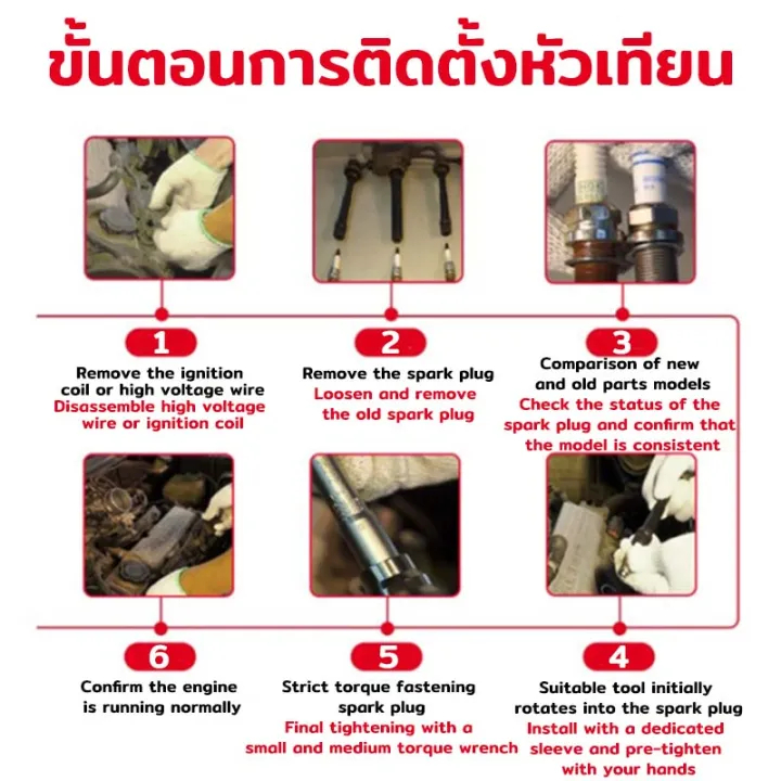 หัวเทียน รุ่น BKR6EGP 7092 G-POWER PLATINUM สำหรับรถยนต์ แบบเข็ม จำนวน 4 ชิ้น - รูปที่ 4