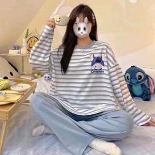 เซ็ตชุดนอน เสื้อแขนยาว-กางเกงขายาว ลายหมี สุดน่ารัก ลายการ์ตูน หลายรูปแบบหลายลาย พร้อมจัดส่ง