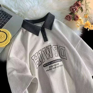 Chaistyle เสื้อแฟชั่น ชุดคู่รัก สันทนาการ พิมพ์ลาย ใส่สบาย ทรงหลวม
