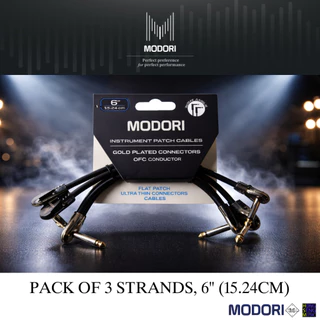 สายพ่วงเอฟเฟคกีตาร์ MODORI มีแบบ 1 เส้น และแบบแพ็ค 3 เส้น มีความยาวหลายขนาด