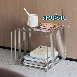 OSK Side Table โต๊ะข้างโซฟา ชั้นวางหนังสือและโต๊ะข้าง ห้องนั่งเล่น ห้องนอน INS สามารถเก็บหนังสือ/ของจิปาถะได้