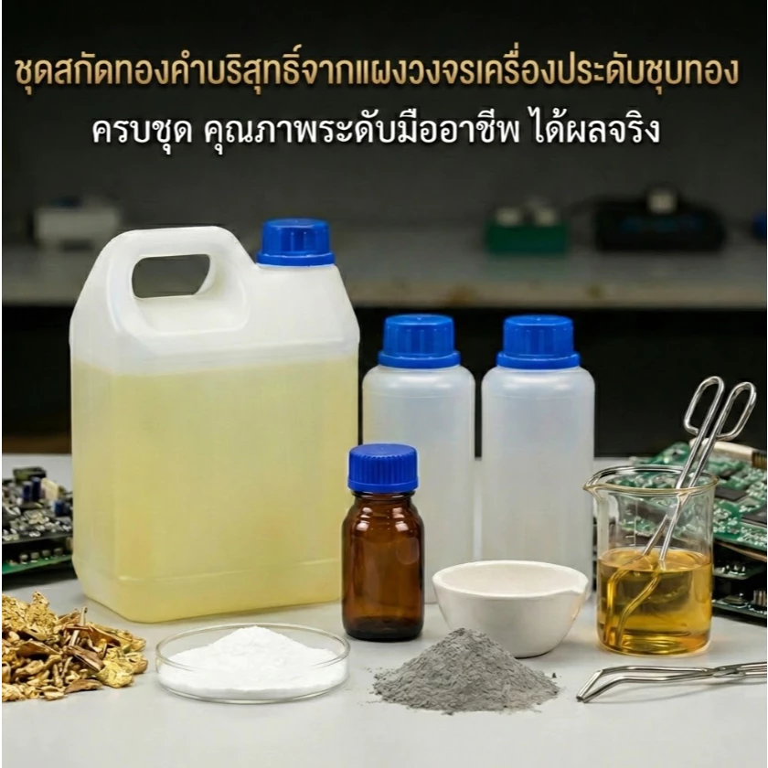 เซ็ทอุปกรณ์สกัดทองคำ สำหรับงานลอก งานจิวเวลรี่และขยะอิเล็กทรอนิกส์