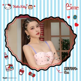 B'me เสื้อชั้นในมีโครงถอดสาย level 1 ฟองบาง รุ่น ME1709 (Hello Kitty) สีดำ ครีม ชมพูอ่อน (เข้าคู่รุ่นME6514, ME6710) M.1
