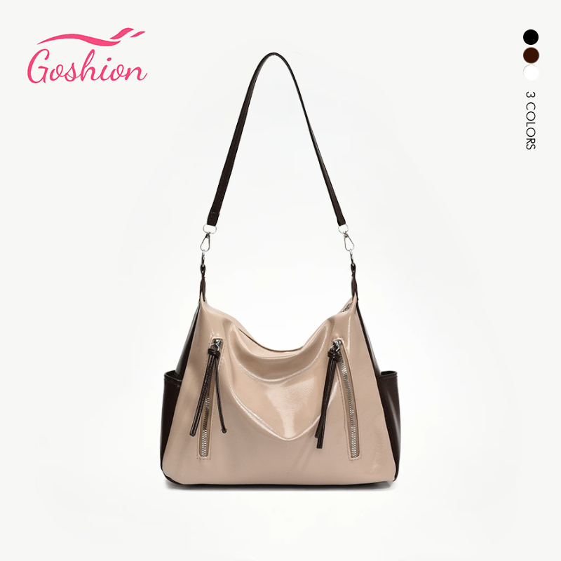 Goshion Tote Bag ย้อนยุค หนังนิ่ม สัมผัสเรียบเนียน เหมาะสำหรับการทำงานและพักผ่อน