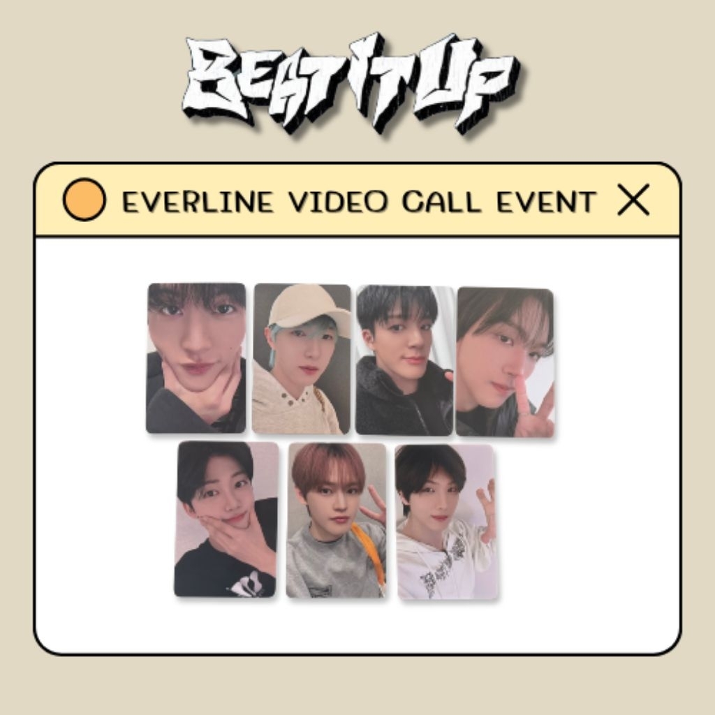 (พร้อมส่ง) | NCT DREAM - Beat It Up Everline Video Call Event (Photocard)