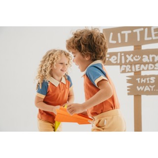 Everyday Little Felix (Cotton 100%) เสื้อโปโลตัดสลับสี กางเก…