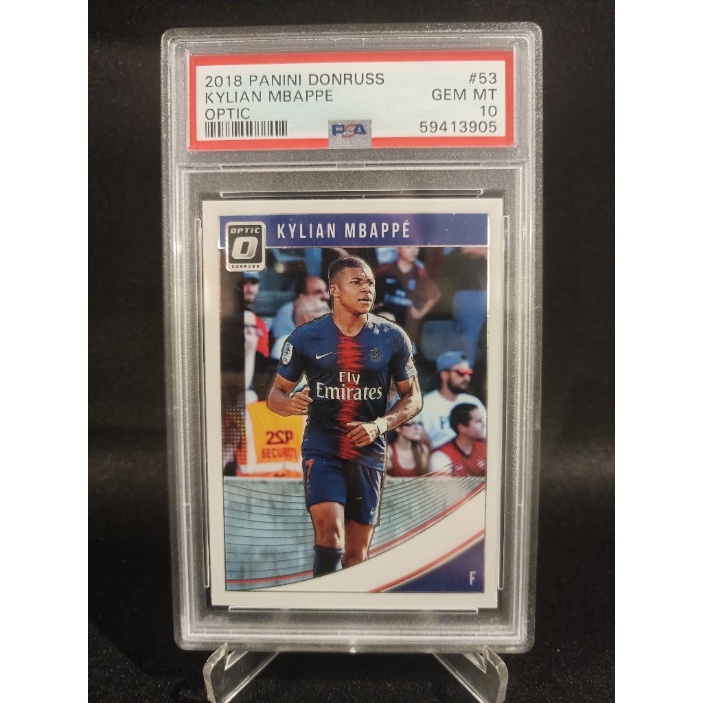 2018 Panini DonRuss Optic #53 Kylian Mbappe Rookie Card PSA 10