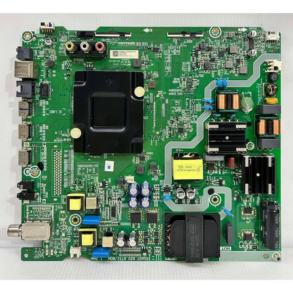 เมนบอร์ด ทีวี Hisense รุ่น 50B7100UW พาร์ท  RSAG7.820.8751/ROH ของแท้ถอด มือ2 เทสไห้แล้ว