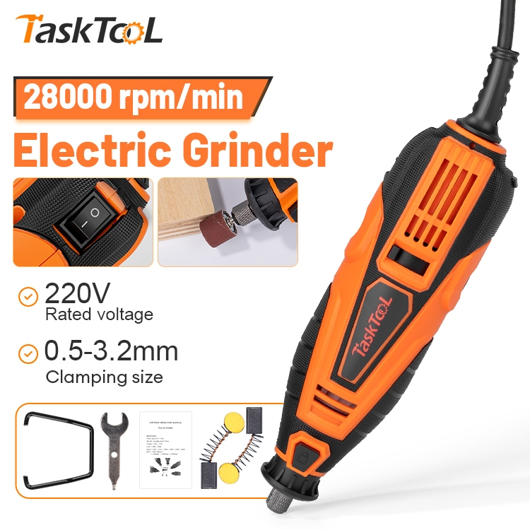 TASKTOOL เครื่องเจียร์ เครื่องเจียร์ไฟฟ้า เครื่องเจียรอเนกประสงค์ สำหรับเจียร แกะสลัก ตัด