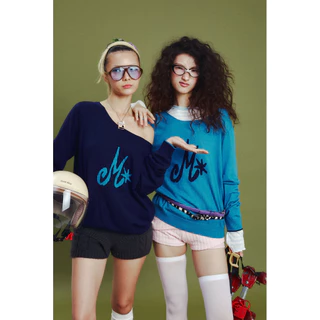 เสื้อไหมพรมปาดไหล่ Mochi Off-shoulder with long sleeve khit