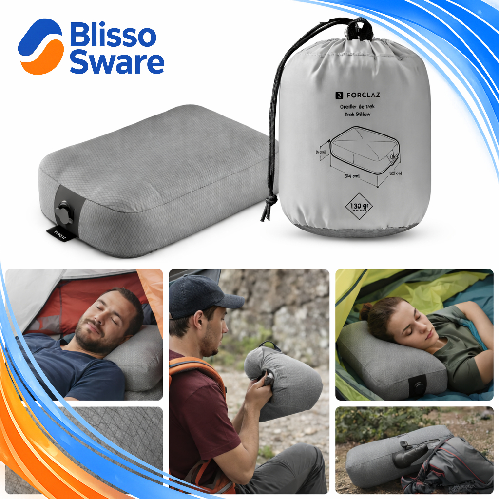 FORCLAZ  หมอนเป่าลมสำหรับการเทรคกิ้งรุ่น MT500