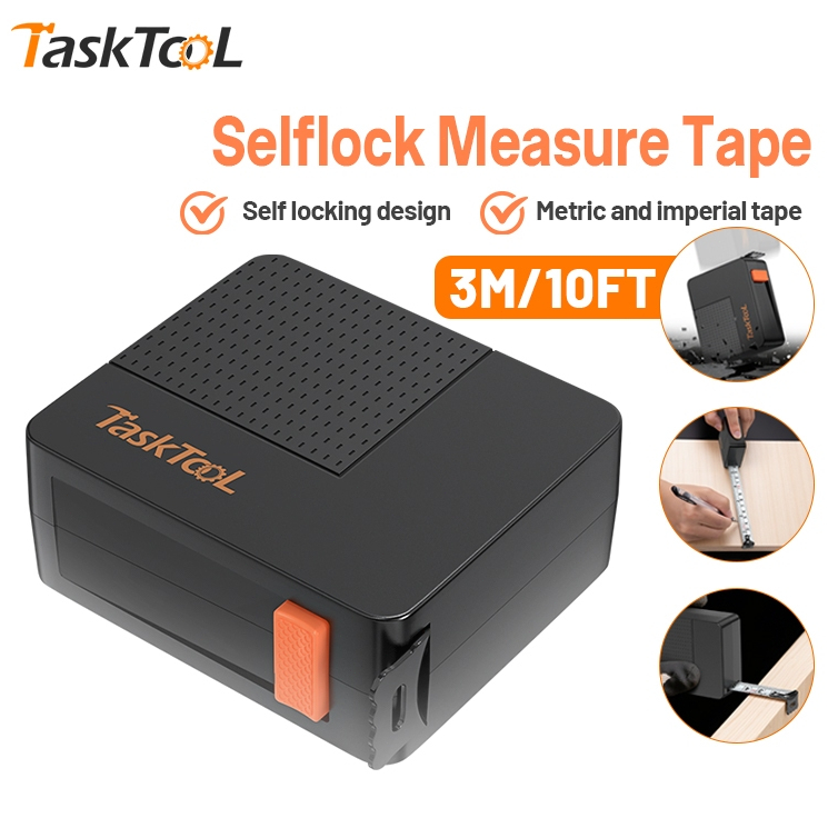 TASKTOOL ตลับเมตร 3 เมตร พลาสติก ABS ตลับเมตร พกพา