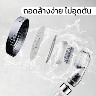 GLOPEARL ฝักบัวอาบน้ำ ปรับแรงดันน้ำได้ 3 ระดับ พร้อมฟิลเตอร์กรองน้ำ แข็งแรง ทนทาน คุณภาพเยี่ยม