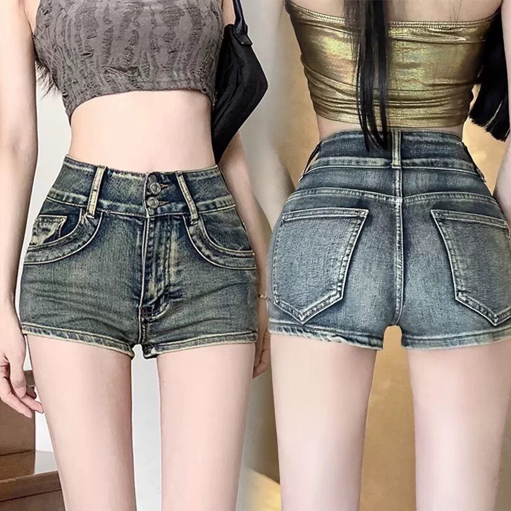 XS-2XL Jean Women กางเกงยีนส์ ขาสั้น เอวสูง ไซส์พลัส แฟชั่นสำหรับผู้หญิง ผ้ายืด ใส่สบาย ✨จัดส่งเร็ว✨