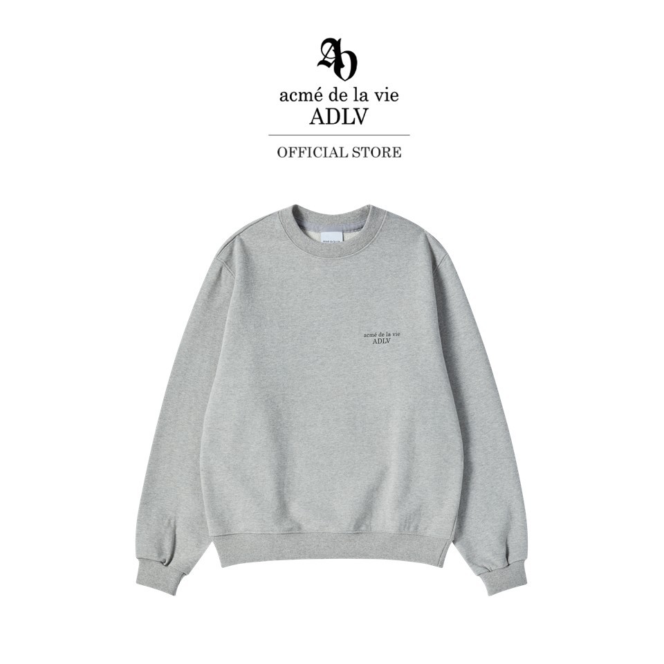 ADLV [acme de la vie] เสื้อแขนยาว รุ่น Woman Standard Sweatshirt Grey (50012SSDSWF_S6GYXX)