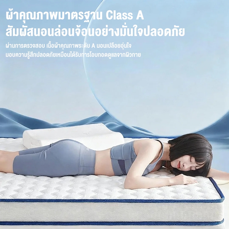 ที่นอนยางพารา 100% 3 ฟุต 3.5 ฟุต 5 ฟุต 6 ฟุต ช่วยลดอาการปวดหลัง  รองรับสรีระ  แบบนุ่มสบาย พับเก็บได้ นอนสบาย ที่นอน - รูปที่ 2