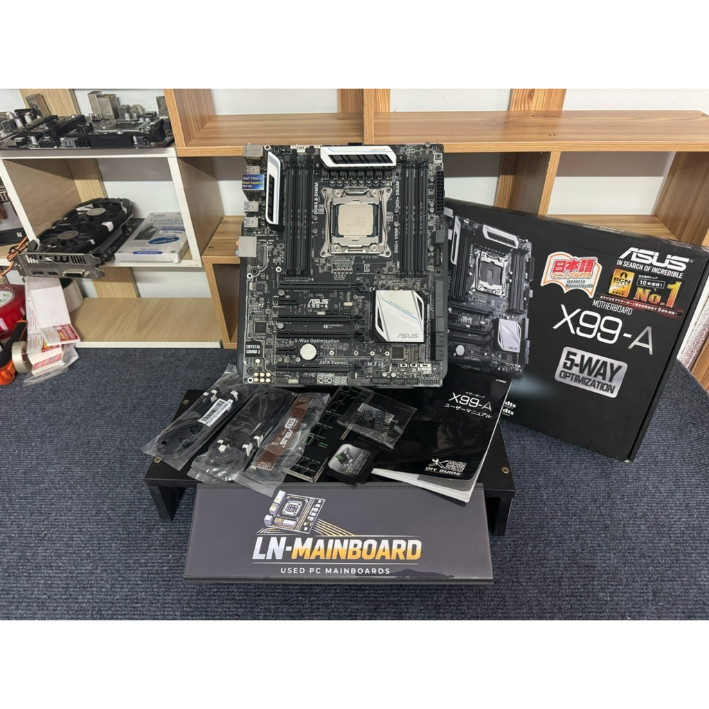 [Mainboard มือสองพร้อม CPU] Asus X99-A + CPU I7 5820K Socket 2011-V3 (ภาพสินค้าจริง)