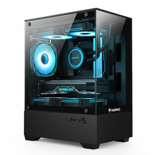 รุ่นใหม่ NUBWO ARMORY เคสคอมพิวเตอร์ PC mATX CASE NPC-333 แถม 1FANs RGB