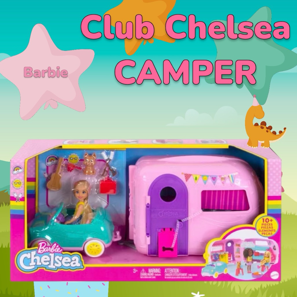 บาร์บี้ Barbie 🚐 เชลซีกับรถบ้าน 🚚 Club Chelsea Camper Playset